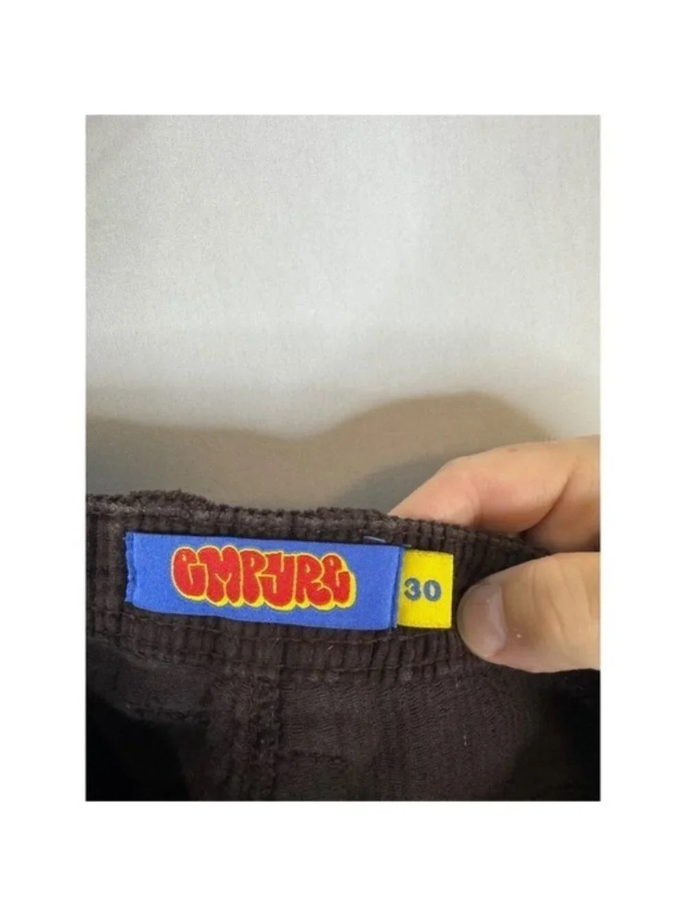 Empyre Relaxed Fit Corduroy Pants Mens 30X28  Brown Skate Trousers 100% Cotton - Picture 6 of 7